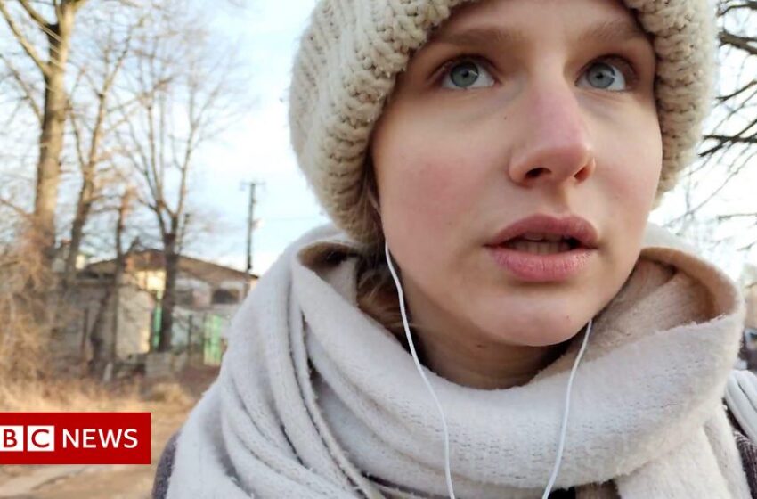  27-year-old refugee Ludmyla Chyrkova is heading home