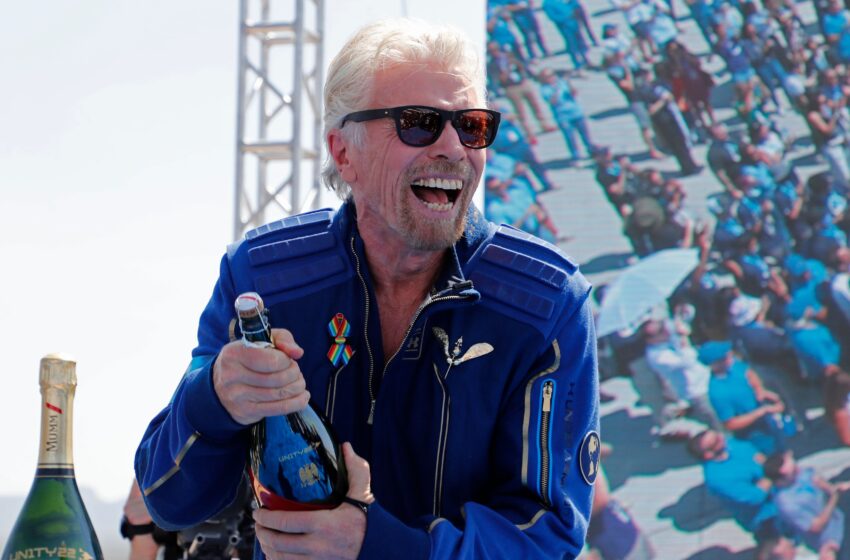  After his Virgin Galactic spaceflight, Richard Branson now hopes to fly with Elon Musk’s SpaceX