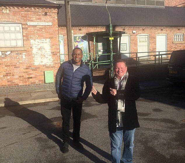  Coronation Street extra is SACKED after he broke set rules by taking picture with Andi Peters 