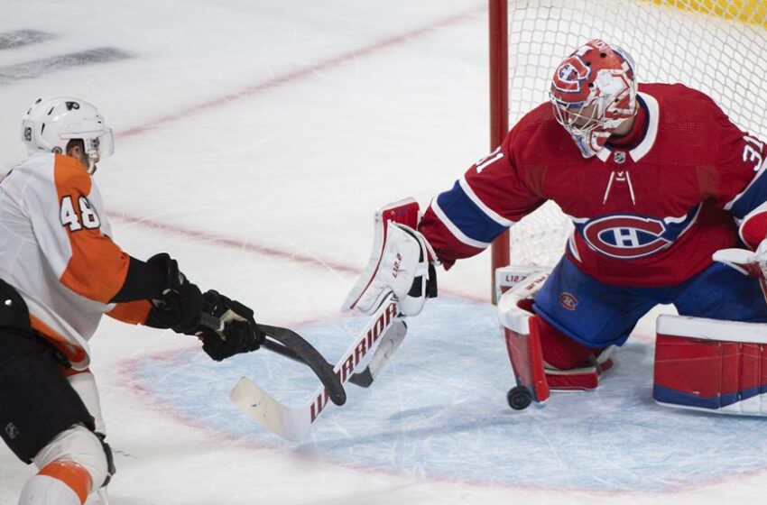  Flyers end six game losing skid with victory over the Canadiens