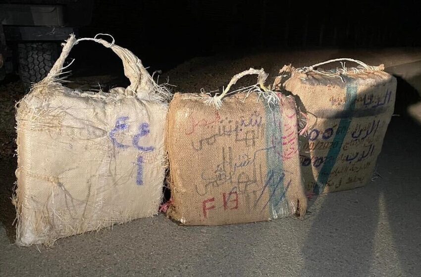  IDF captures 120-kilogram drug shipment on Egypt border