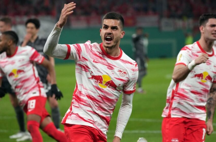  Leipzig beats Union to reach German Cup final again