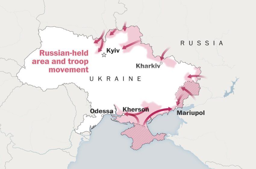  Maps of Russia’s invasion of Ukraine