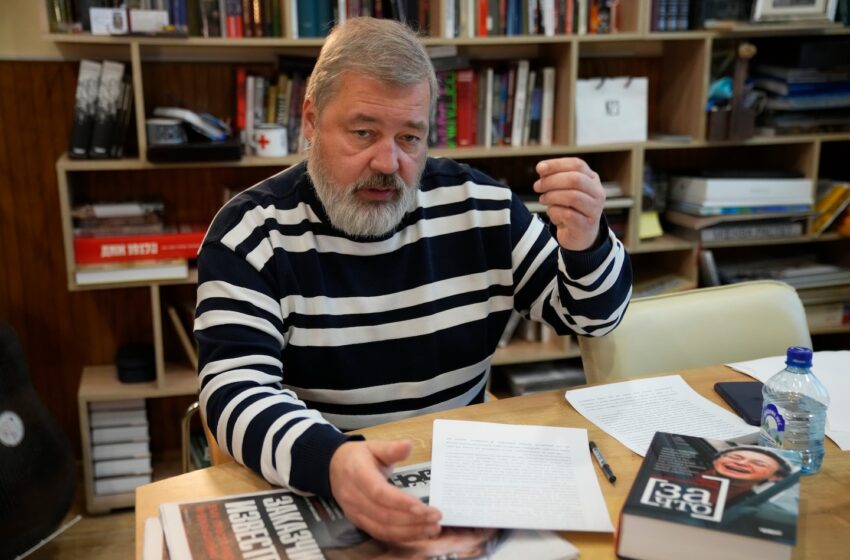  Nobel-winning newspaper editor attacked on Russian train