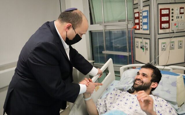  PM visits victims of Tel Aviv terror attack, vows to pursue terrorists ‘everywhere’