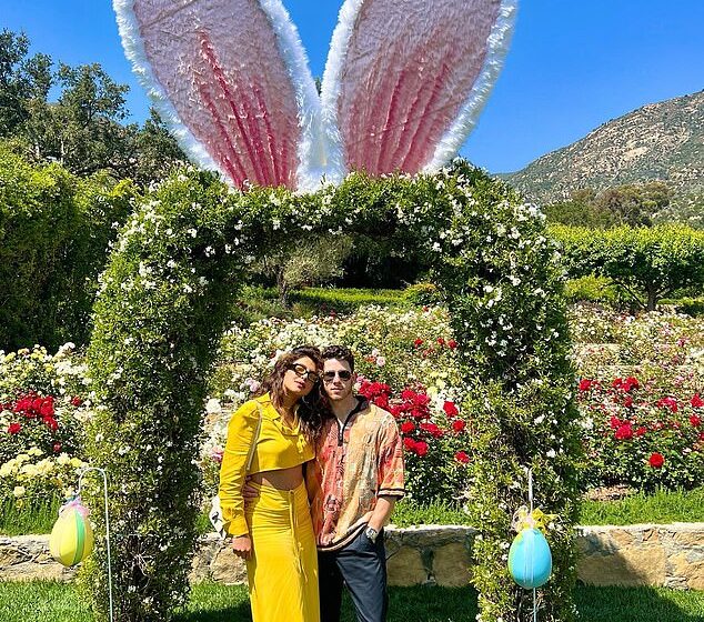  Priyanka Chopra and Nick Jonas share Easter snap after welcoming daughter 12 weeks earlier