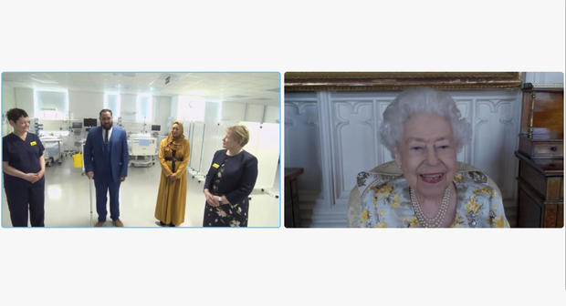  Queen commiserates with COVID patients after her own bout with the virus