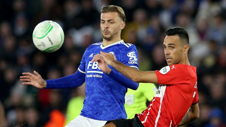  Rodgers confident despite Leicester’s first-leg draw with PSV
