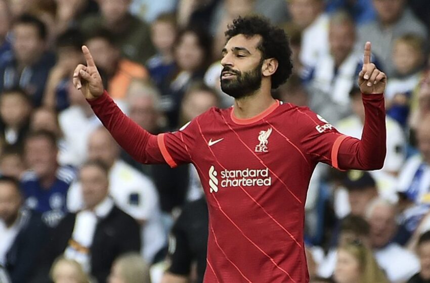  Salah double as Liverpool routs Man United to top Premier League