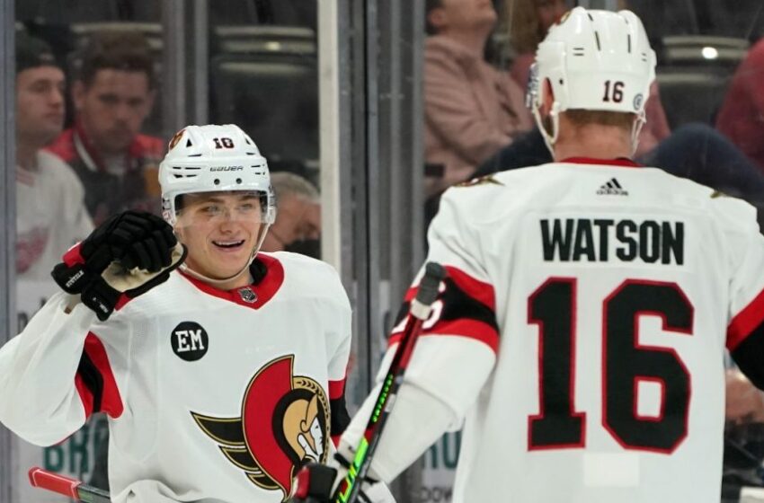  Stützle leads Senators to victory over Red Wings