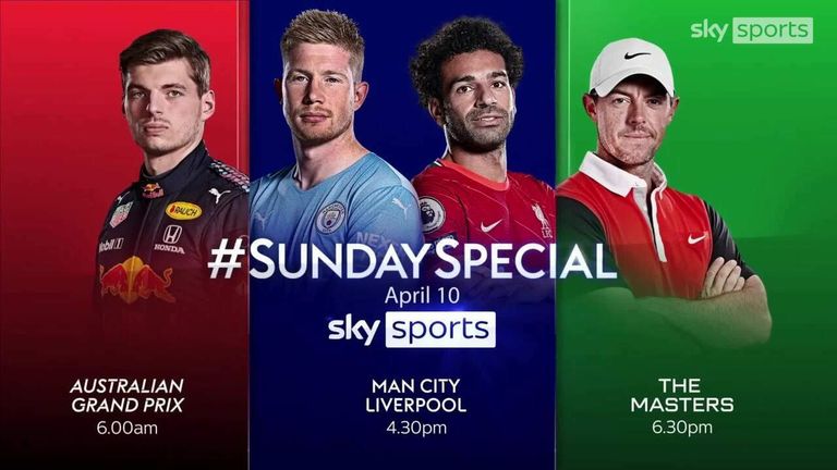 Sunday Special: Australian GP, Man City vs Liverpool and The Masters LIVE!
