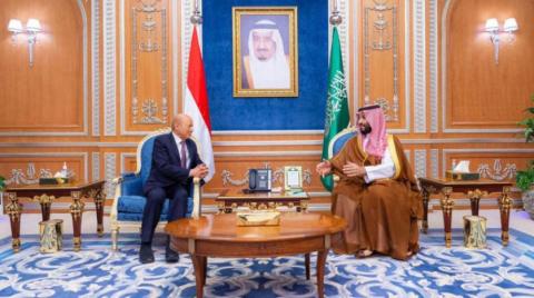  Suudi Arabistan Veliaht Prensi, Yemen Başkanlık Konseyi Başkanı Reşad el-Uleymi ve konsey üyeleri ile görüştü  