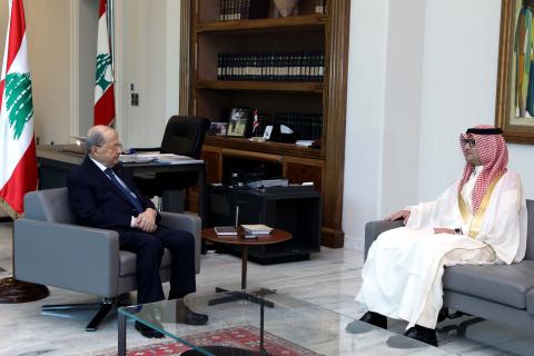  Suudi Arabistan’ın Beyrut Büyükelçisi ile Lübnan Cumhurbaşkanı “ortak yardım sandığını” görüştü