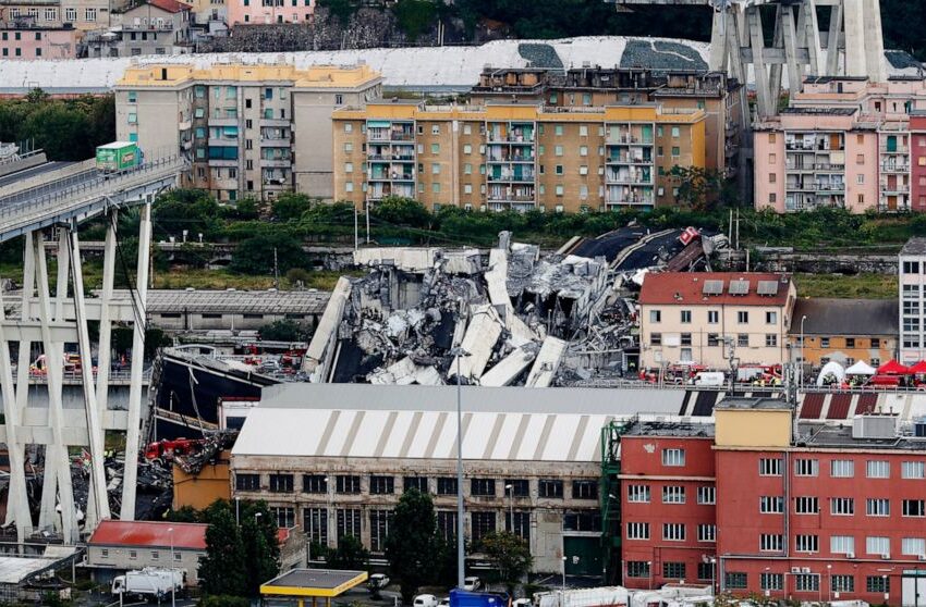  Trial is ordered for 59 in deadly collapse of Genoa bridge