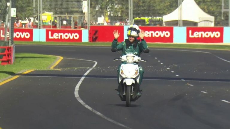  Vettel fined for moped ride around Australian GP track