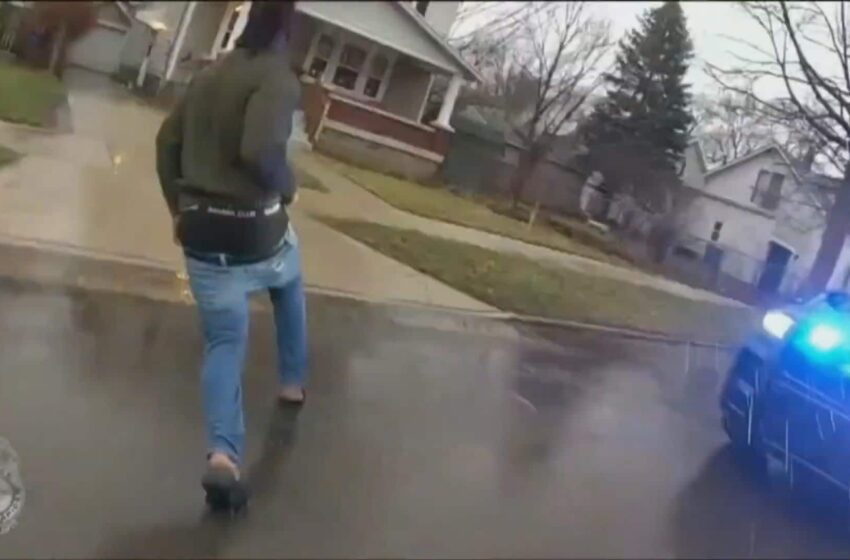  Video shows Black man held face down, fatally shot by police in Michigan