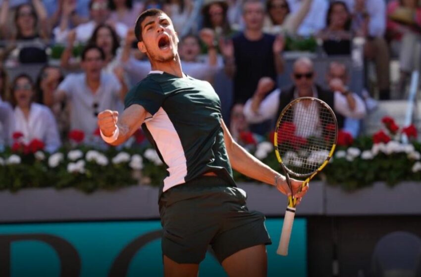  Carlos Alcaraz makes history after beating both Rafael Nadal and Novak Djokovic at the Madrid Open