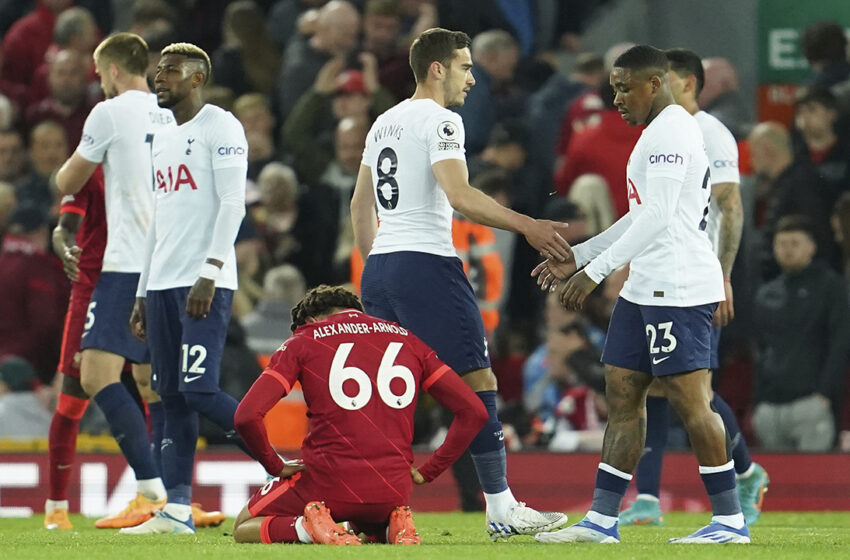  Liverpool suffers title setback as draw with Spurs aids Man City’s bid