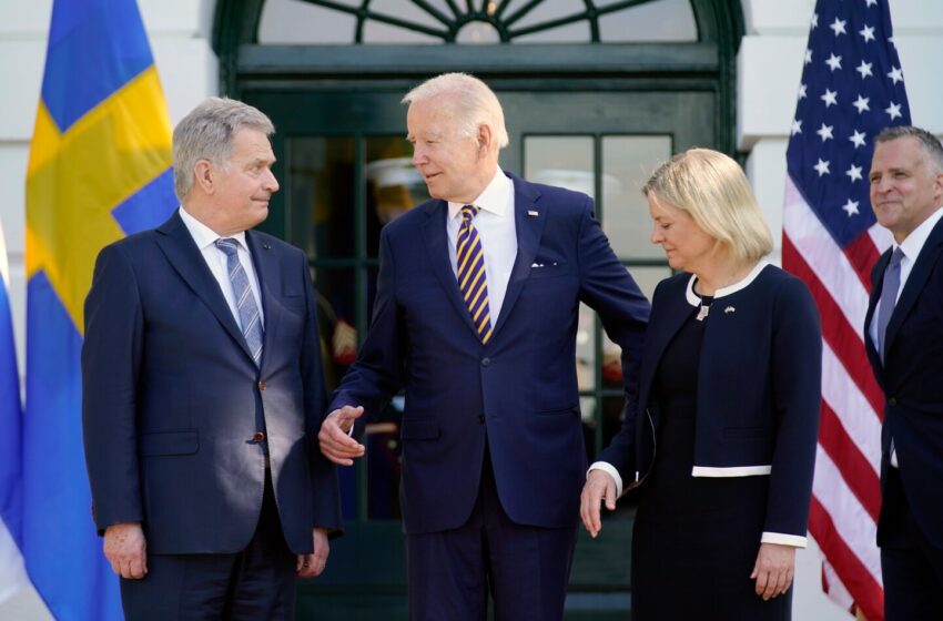  Russia-Ukraine war live updates: Biden hosts Finland, Sweden leaders; Russian soldier confronted at trial