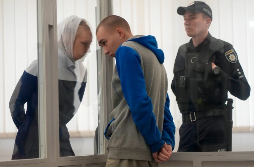  Russian soldier gets life in prison in Ukraine’s first war crimes trial