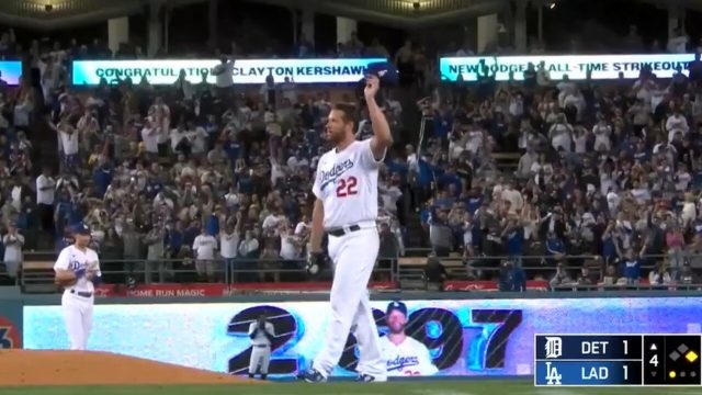  Tigers snap skid, spoil milestone night for Dodgers’ Kershaw