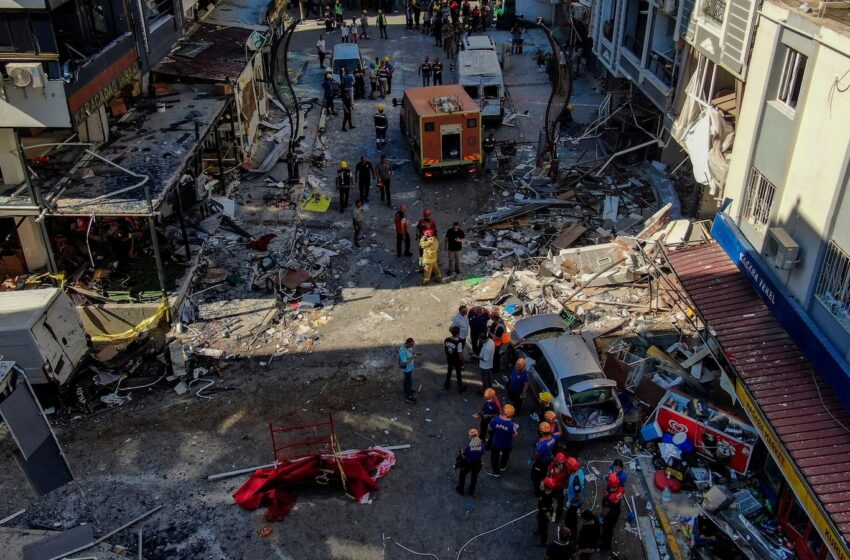  A propane tank explosion in western Turkey has killed 5 people and injured 63 others