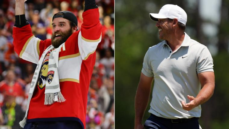  ‘F— you, Brooks Koepka!’: Explaining playful traffic cone feud between Panthers star Aaron Ekblad and LIV golfer