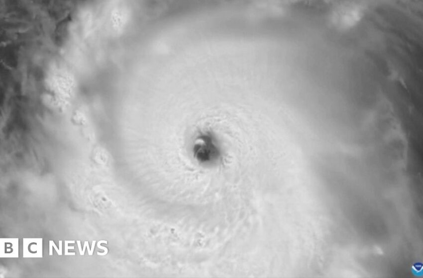  Hurricane Beryl seen from space in Caribbean