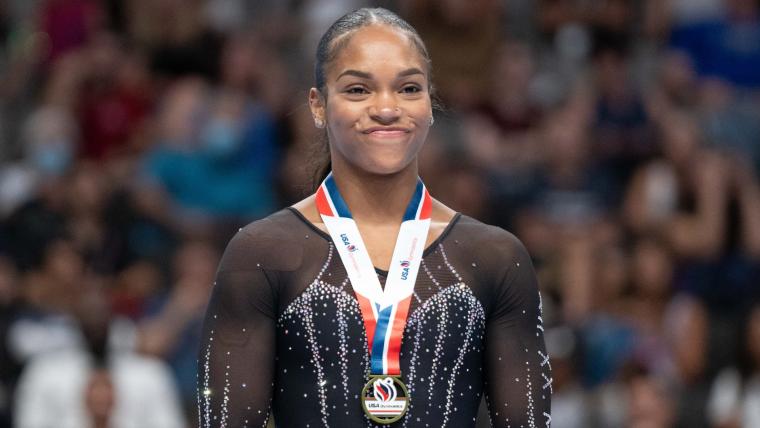  Shilese Jones injury update: U.S. gymnast suffers apparent knee injury during warmups at Olympic trials