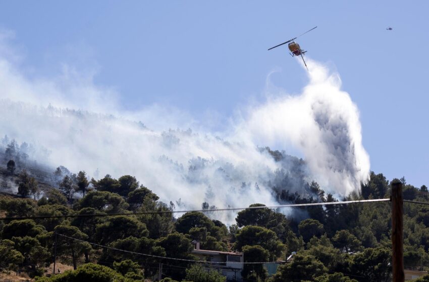  Two wildfires are burning near Greece’s capital, fueled by strong winds