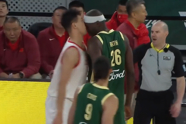  Boomers star headbutts rival in pre-Olympics stoush