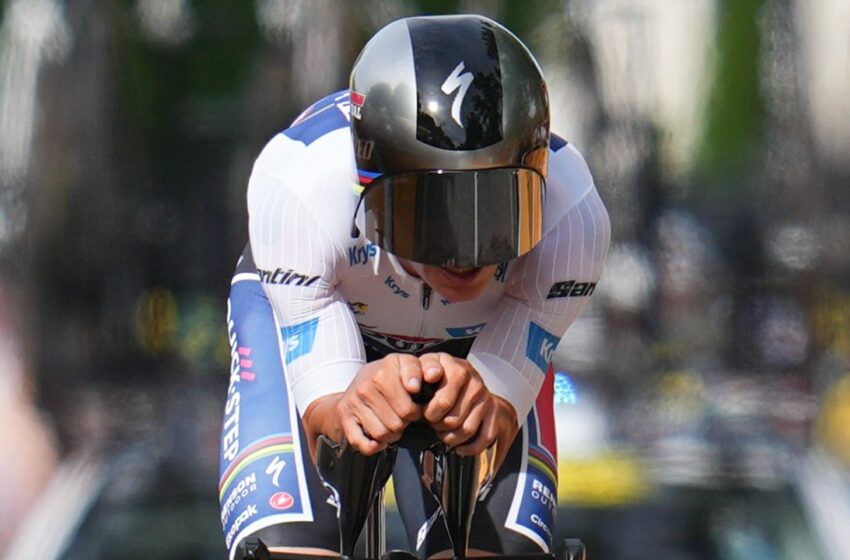  Evenepoel wins Tour de France time trial with vintage performance in Burgundy vineyards