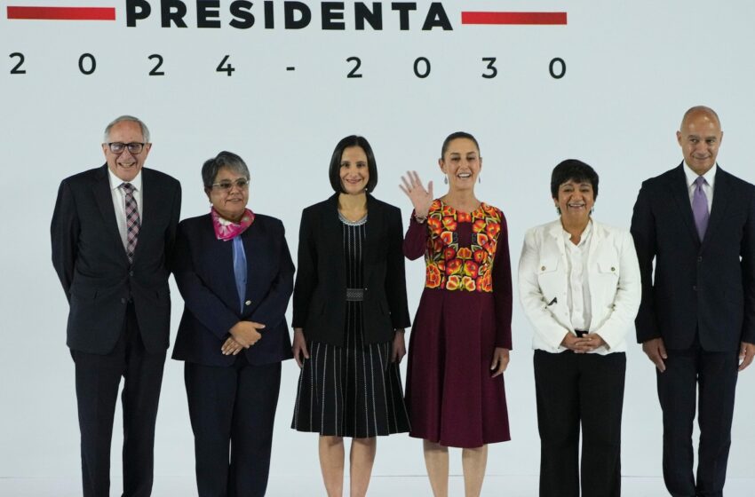  Mexico’s incoming president announces top posts but her new cabinet includes familiar faces