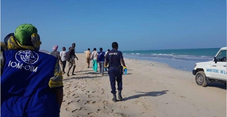 The coast of Djibouti, where migrants undertake dangerous sea crossings towards Yemen. Illustrative photo.